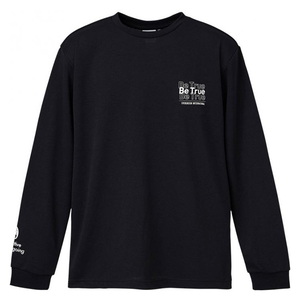 エバーグリーン(EVERGREEN） Ｂ-ＴＲＵＥ ドライミックスロングＴシャツ タイプ１ ３Ｌ ブラック