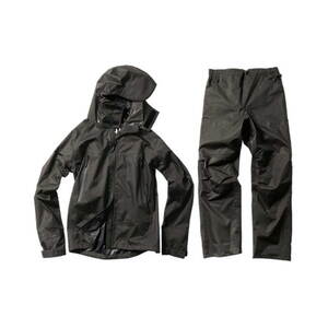 【送料無料】UOYA（ウオヤ） ＵＭＩ ＲＡＩＮ ＧＥＡＲ ３レイヤーレインスーツ ４Ｌ ブラック UM710