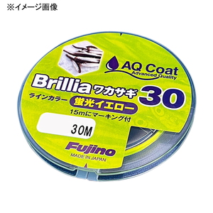 フジノナイロン ブリリア ワカサギ３０（１５ｍにマーキング付き） ０．４号 蛍光イエロー W-38Y