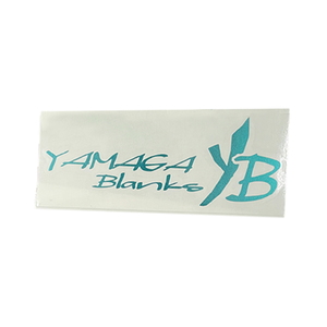 YAMAGA Blanks（ヤマガブランクス） Ｎｅｗ ＹＢカッティングステッカー 小 オーロラターコイズ