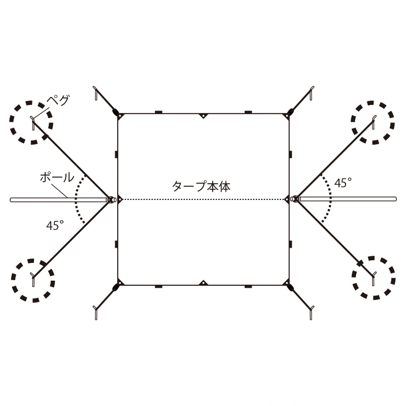 キャンプ＆フィッシングの付録:人気のポリコットンオープンタープ！ハイランダーからもＴＣレクタ登場