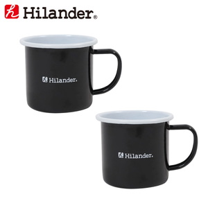 Dショッピング Hilander ハイランダー ホーローマグカップ お得な2点セット ブラック カテゴリ キャンプ用食器の販売できる商品 ナチュラム ドコモの通販サイト