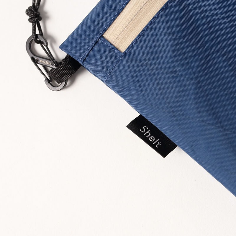 CANVAS ZIPPER POUCH - NAVY