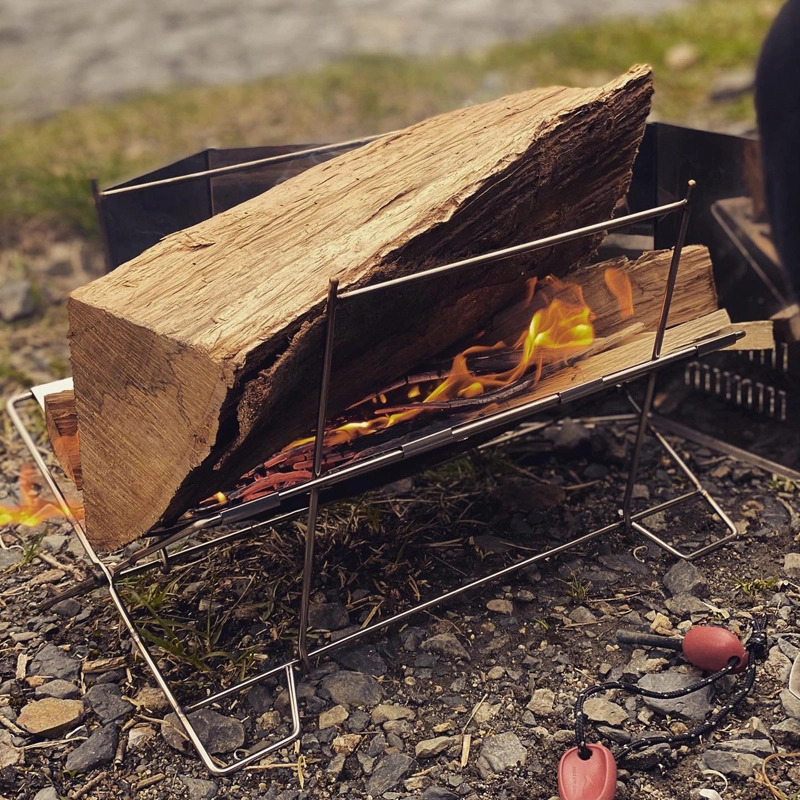 焚火台＋防水カバー＋焼き網3枚セット＋鉄板蓋 BBQ キャンプ 黒の板