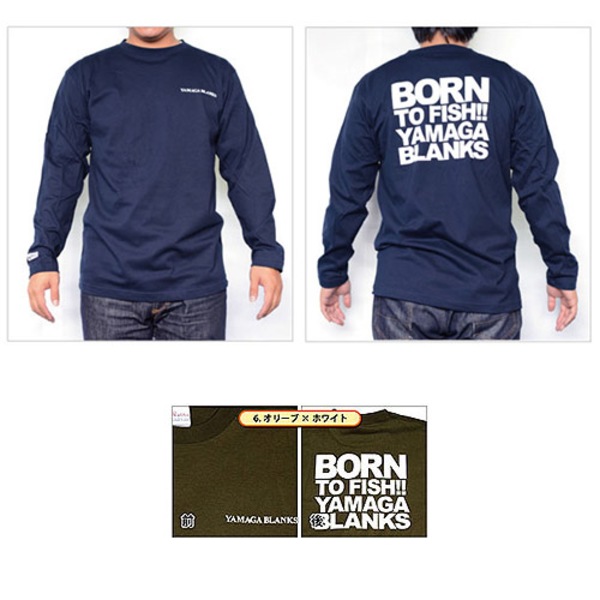 YAMAGA Blanks(ヤマガブランクス) BORN TO FISH ロングスリーブTシャツ