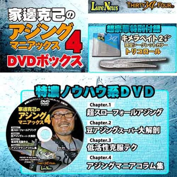 名光通信社 家邊克己のアジングマニアックス4 DVDボックス   ソルトウォーターDVD(ビデオ)