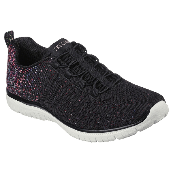 SKECHERS(スケッチャーズ) VIRTUE ヴァーチュー スリッポン レディース バンジーレース スニーカー SKJ-104411-BKPK