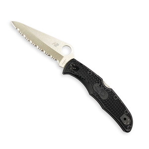 【送料無料】Spyderco(スパイダルコ) パシフィックソルト２ Ｈ-２ 波刃 ＢＫ（ブラック） C91SBK2