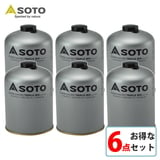 SOTO パワーガス500トリプルミックス【お得な6点セット】 SOD-750T キャンプ用ガスカートリッジ