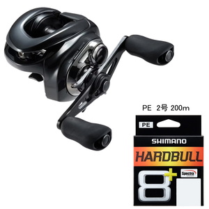 【送料無料】シマノ(SHIMANO) ２３ アンタレスＤＣ ＭＤ ＸＧ ＬＥＦＴ＋ハードブル ８＋ ２００ｍ【リール＆ラインセット】 ２号 046031+116116