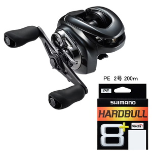 【送料無料】シマノ(SHIMANO) ２３ アンタレスＤＣ ＭＤ ＸＧ ＲＩＧＨＴ＋ハードブル ８＋ ２００ｍ【リール＆ラインセット】 ２号 046024+116116