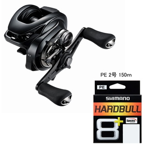 【送料無料】シマノ(SHIMANO) ２４ メタニウム ＤＣ ７１ＨＧ 左巻き＋ハードブル ８＋ １５０ｍ【リール＆ラインセット】 ２号 046635+115911