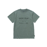 スノーピーク(snow peak) 【24秋冬】SP Typography T-Shirt TS-24AU101 半袖Tシャツ(メンズ)