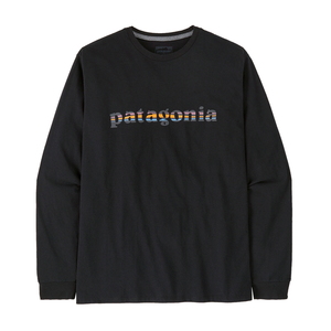 【送料無料】パタゴニア（patagonia） 【２４秋冬】ロングスリーブ '７３ テキスト ロゴ ポケット レスポンシビリティー メンズ Ｓ ＢＬＫ 37780