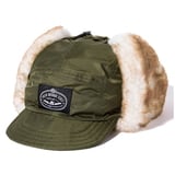 POLeR(ポーラー) 【24秋冬】FLIGHT NYLON FUR FLAP CAP 243MCV0093-OLV 防寒ヘッドウェア