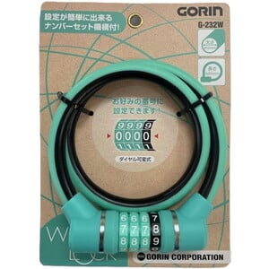 五輪（GORIN） 4連可変式ワイヤー錠 G232W-600 G232W-600