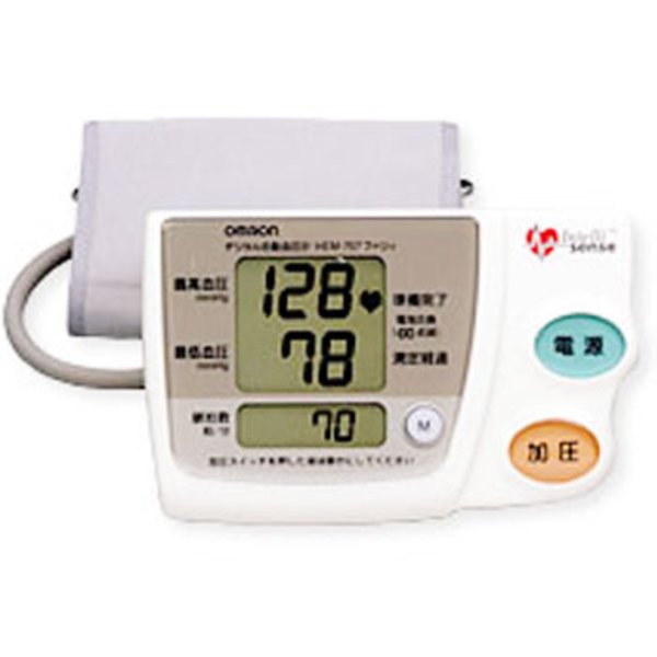 送料無料E52929 OMRON オムロンデジタル自動血圧計 HEM-757ファジィ