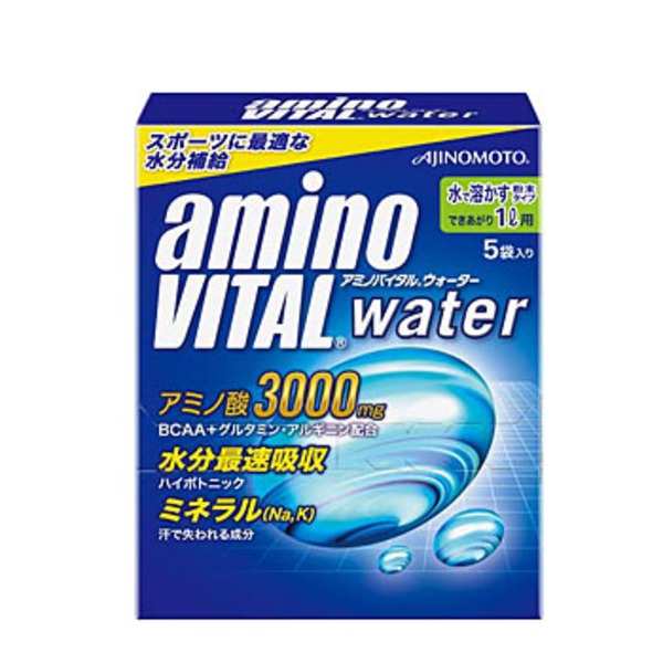 味の素 アミノバイタル ウォーター (粉末) 1L用(29.4g×5袋) 528681 粉末飲料