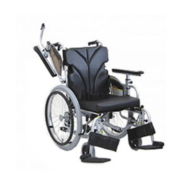 カワムラサイクル 自走用車椅子 低床型簡易モジュール 超々低床タイプ エコブラック(No.88) 座幅38cm KZ20-38-SSL