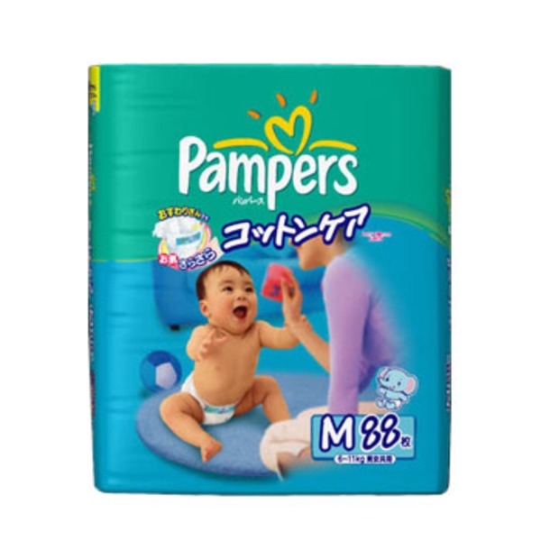 P&G パンパース コットンケア 88枚 M 197385｜アウトドア用品・釣り具通販はナチュラム