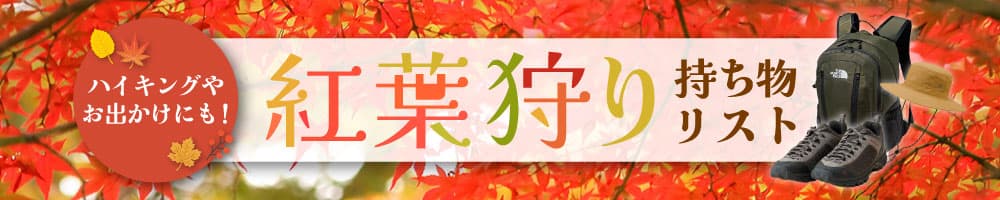 紅葉シーズンまっさかり！紅葉狩りやハイキングにおすすめの持ち物